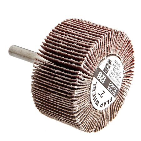 Forney Flap Wheel, Shank Mounted, 2 in x 1 in 60186